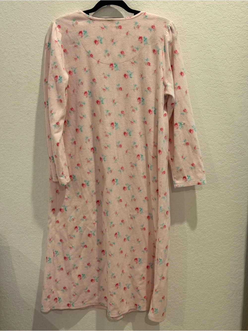 Kids Pink Floral Long-Sleeve Pajama Nightgown‎